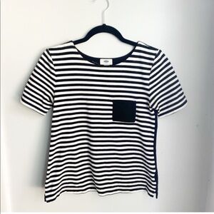 Old Navy - Black and White Striped Top Size XS